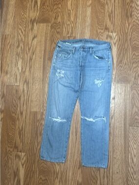 Citizens Of Humanity Blue Denim Jeans with Branded Waistband